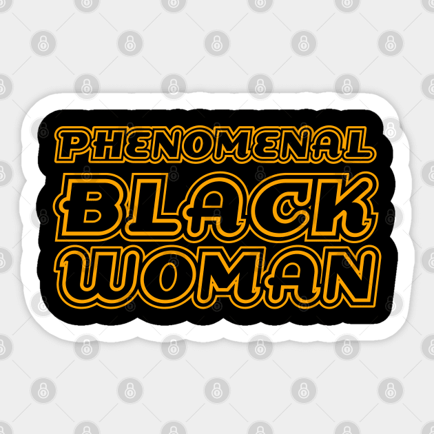 Phenomenal Black Woman, Black Queen, Black Girl Magic, African American Woman Sticker by UrbanLifeApparel